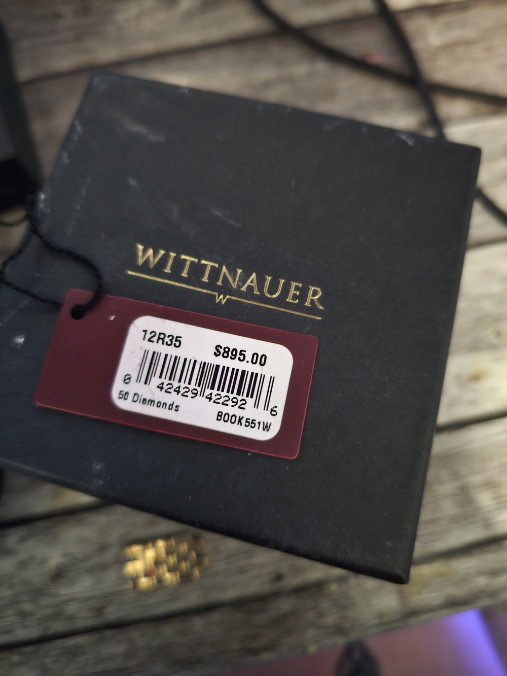 Wittnauer Diamond Gold Mother of Pearl Women's Watch - Picture 6 of 6